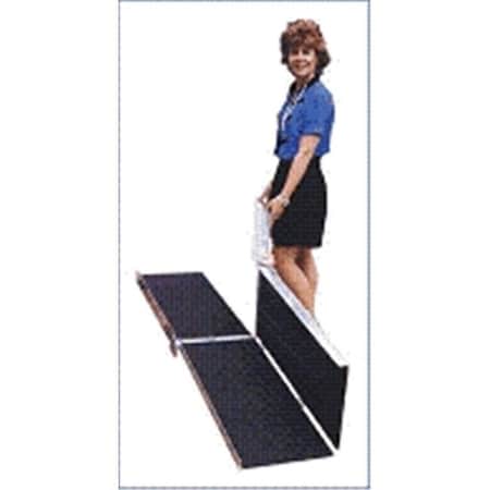 8-ft X 30-in Portable Multifold Wheelchair Ramp 800 Lb. Weight Capacity  Maximum 16-in Rise